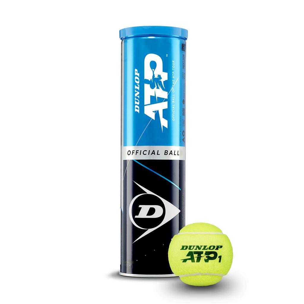 Dunlop ATP Einzeldose mit 4 Tennisbällen