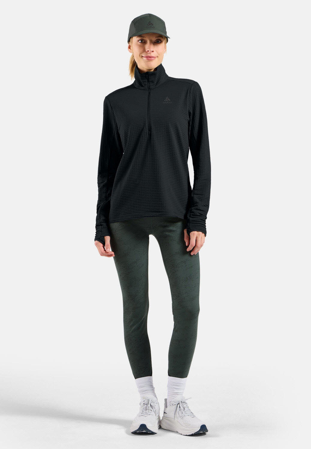 Odlo Essentials Thermal Laufshirt mit Halbreissverschluss Damen