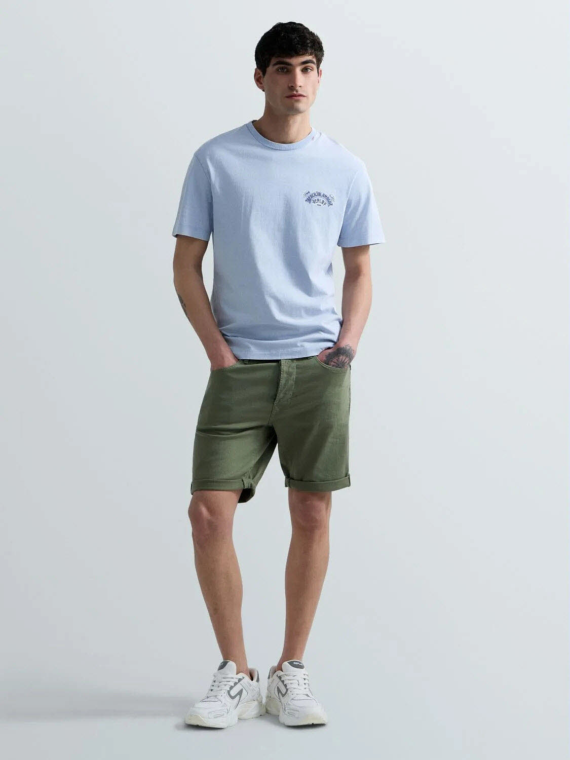 Replay BERMUDASHORTS TAPERED FIT RBJ.981