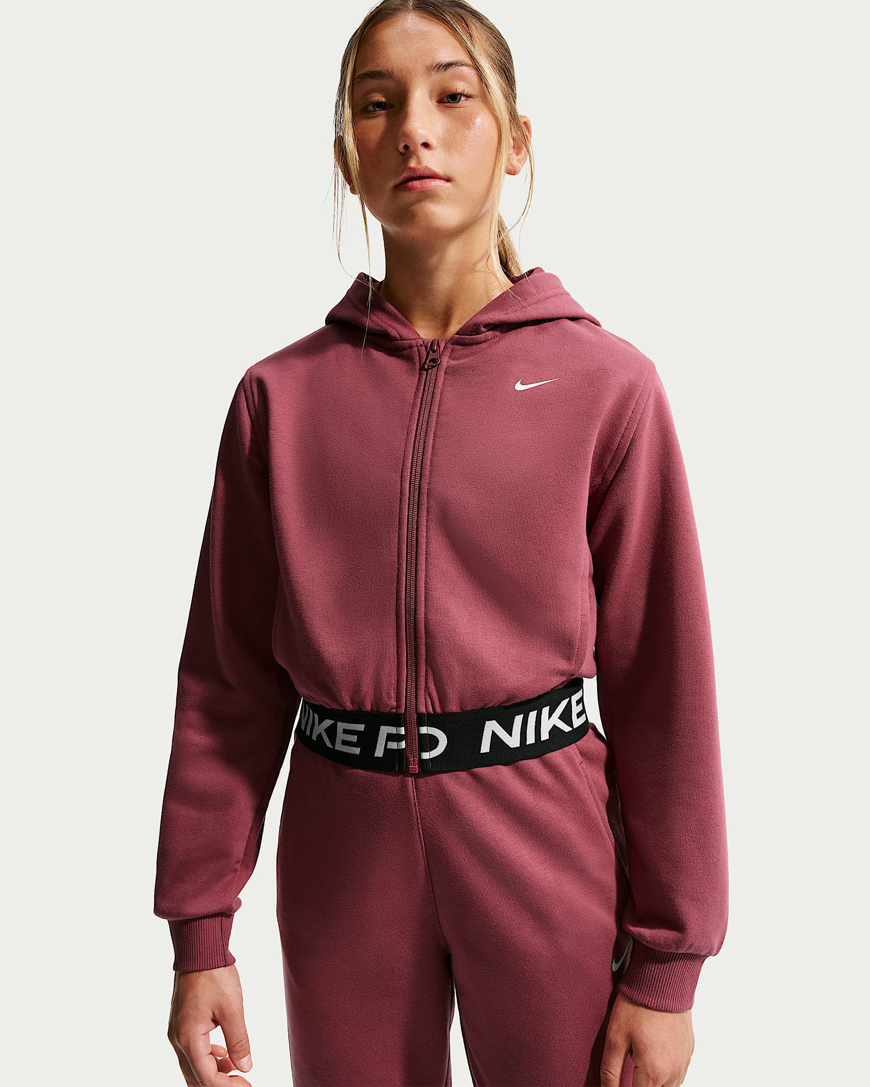 Nike Pro Fleece Dri-FIT-Kapuzenjacke (ältere Kinder) (Mädchen)