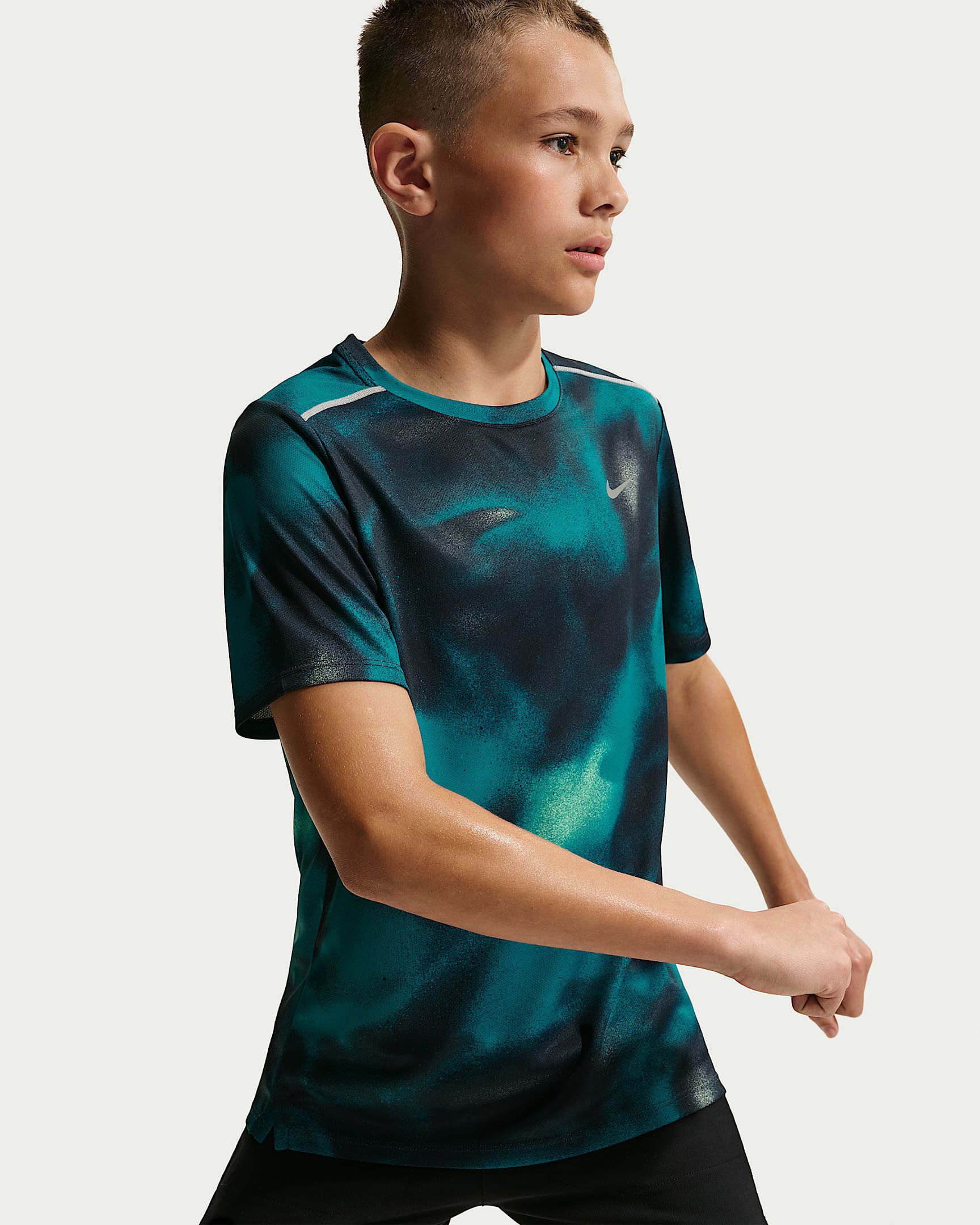 Nike Miler Dri-FIT Kurzarm-Laufoberteil (Kinder)