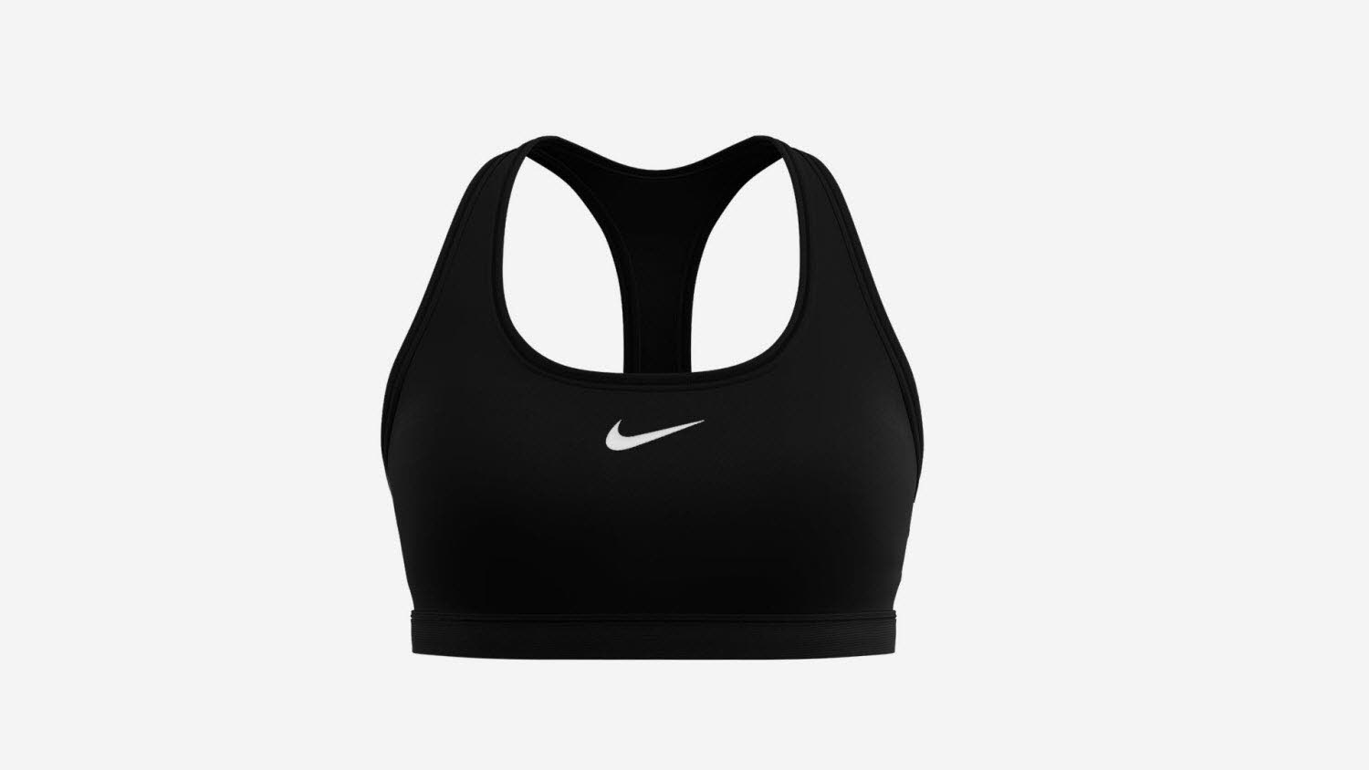 Nike Swoosh gepolsterter Sport-BH mit mittlerem Halt