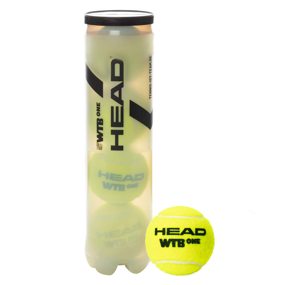 HEAD WTB ONE Einzeldose mit 4 Tennisbällen