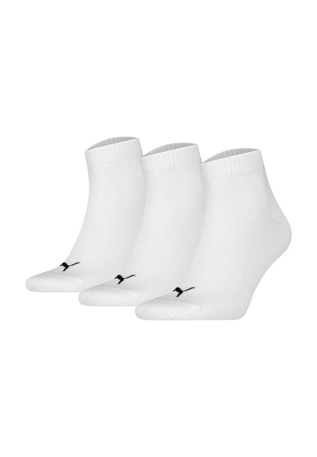 PUMA® Kurzsocken, 3er-Pack, Rippbündchen