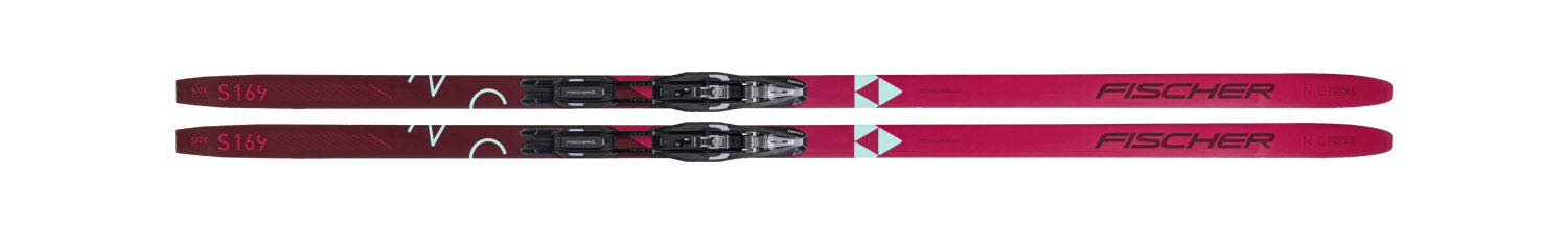 Fischer MYSTIQUE EF SET/BDG CONTROL STEP BL/GR Langlauf Ski