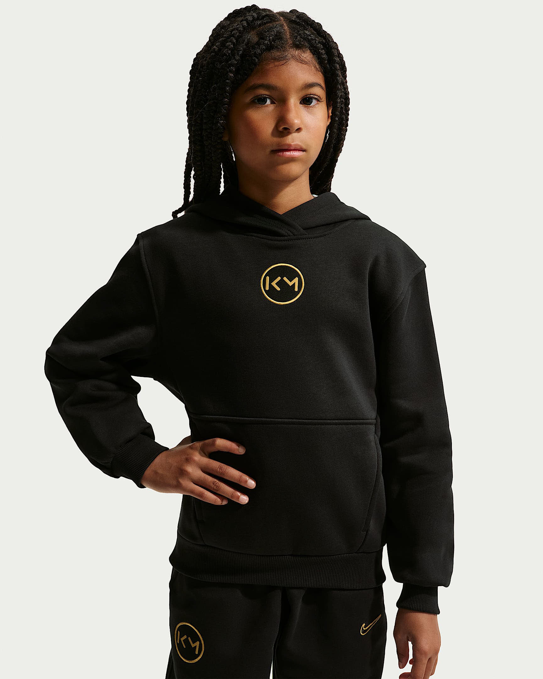 Kylian Mbappé Club Fleece Nike Football Hoodie (ältere Kinder)