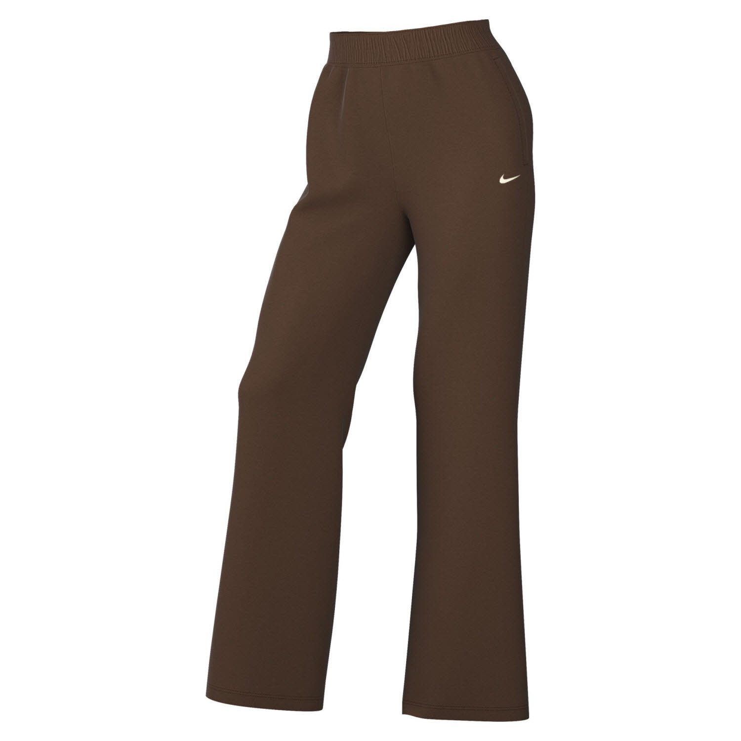Nike Studio Fleece aus mittelschwerem Materia Damenhose mit mittelhohem Bund und offenem Saum
