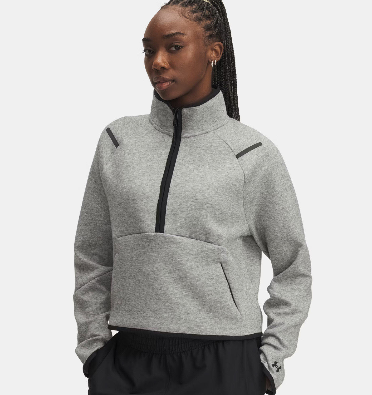 UA Unstoppable Fleece ½-Zip-Oberteil für Damen