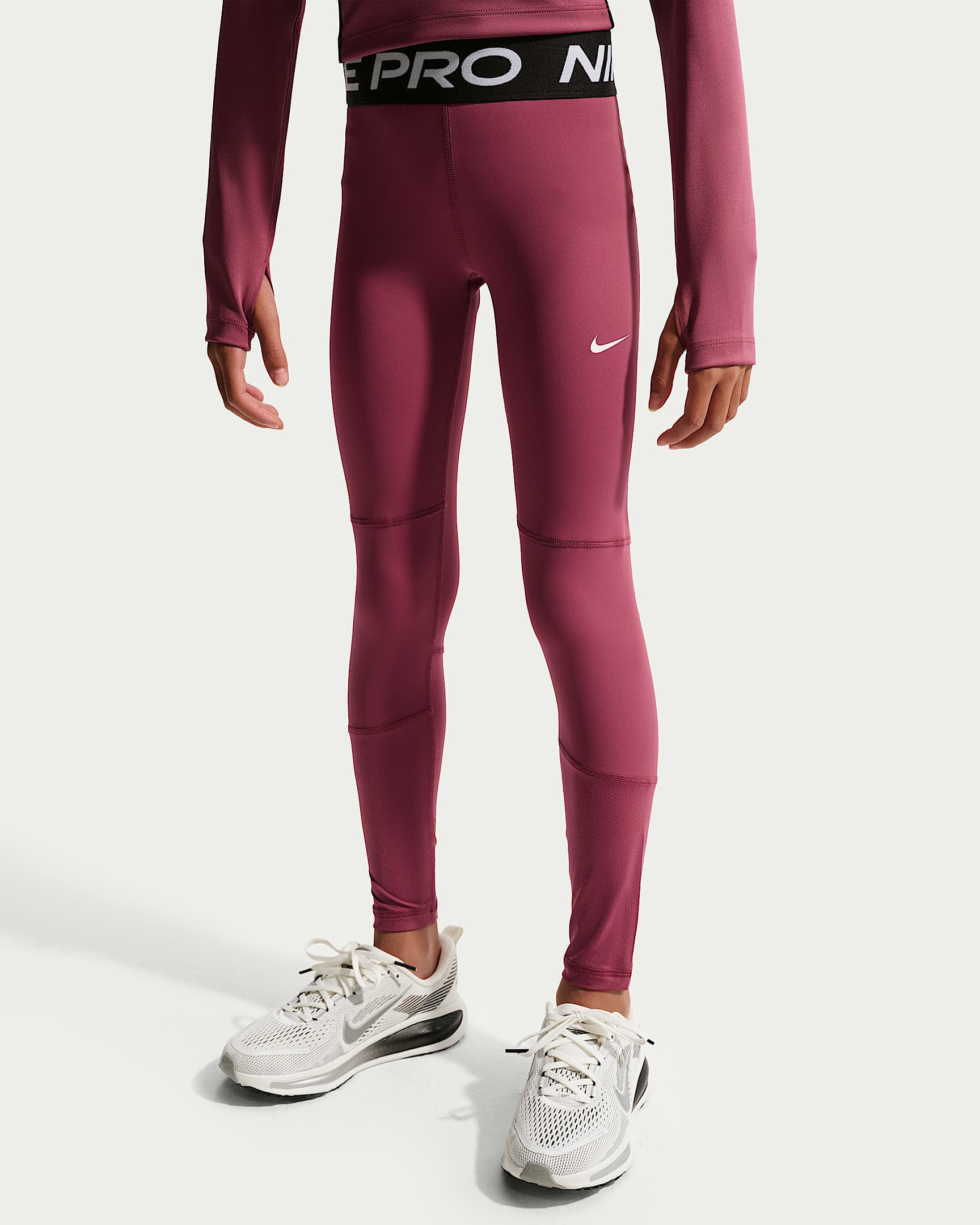 Nike Pro Leggings mit mittelhohem Bund (Mädchen)