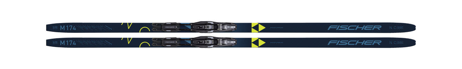 Fischer CRUISER EF SET/BDG CONTROL STEP BL/GR Langlauf Ski