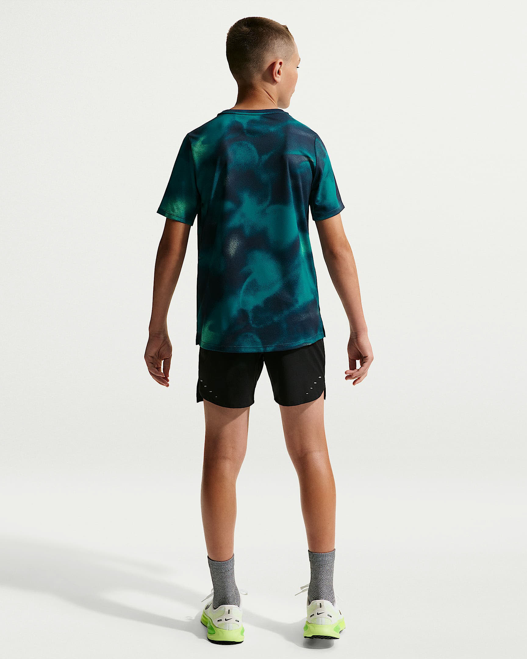 Nike Miler Dri-FIT Kurzarm-Laufoberteil (Kinder)