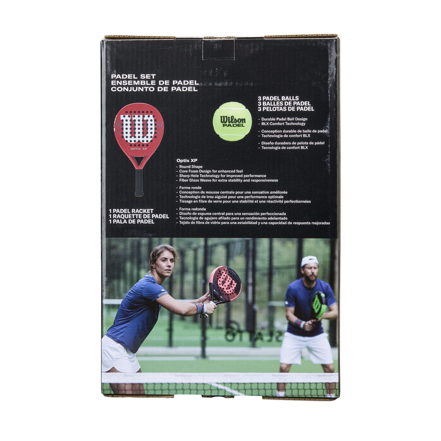 Wilson OPTIX XP PADEL KIT BOX SKU RED 2