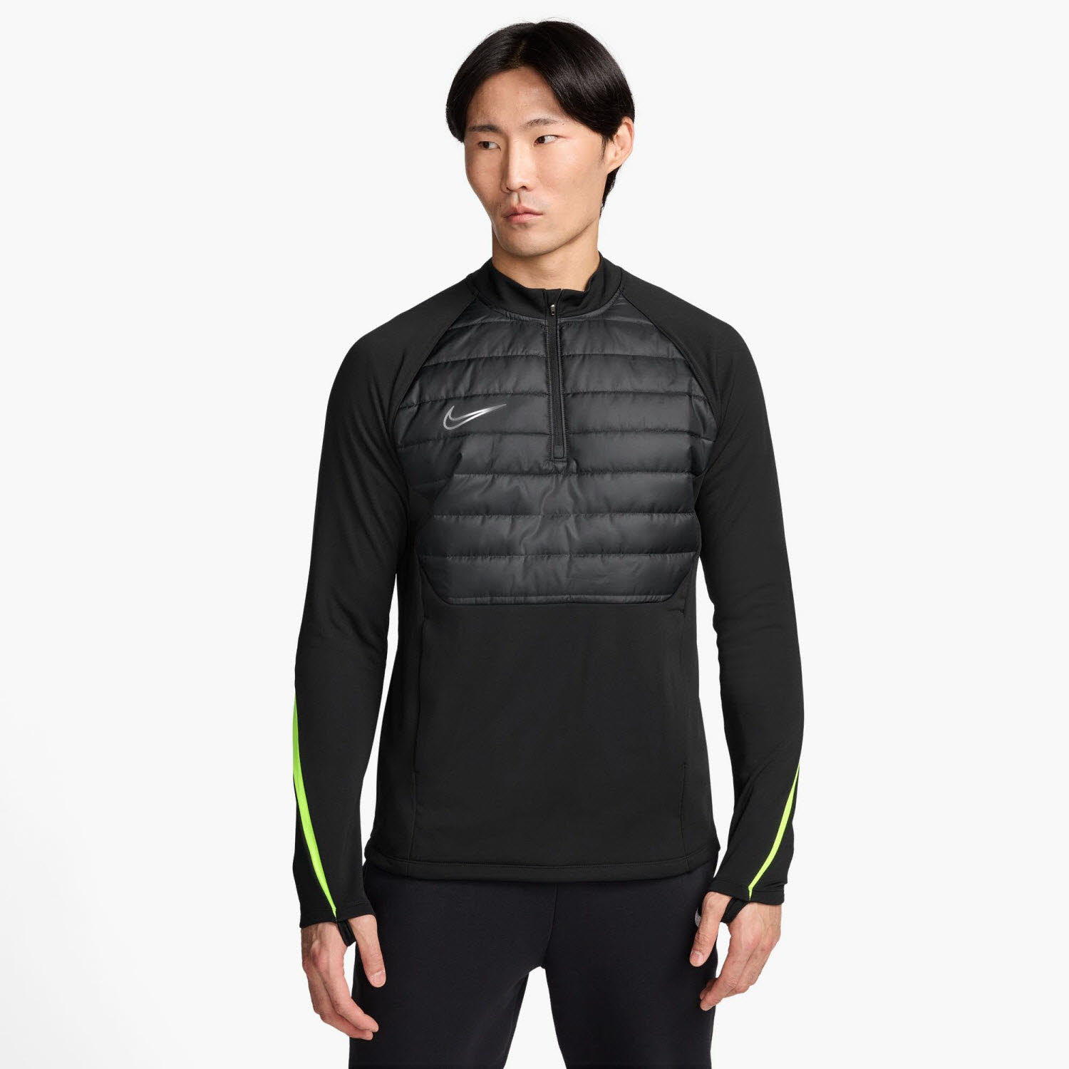 Nike Academy Winter Warrior Therma-FIT Fußballoberteil mit Halbreißverschluss für Herren