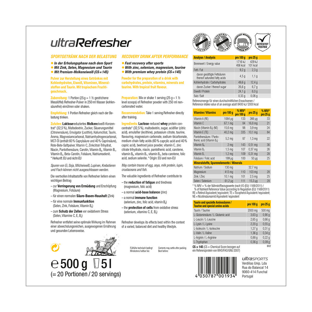 Refresher 500gr Beutel