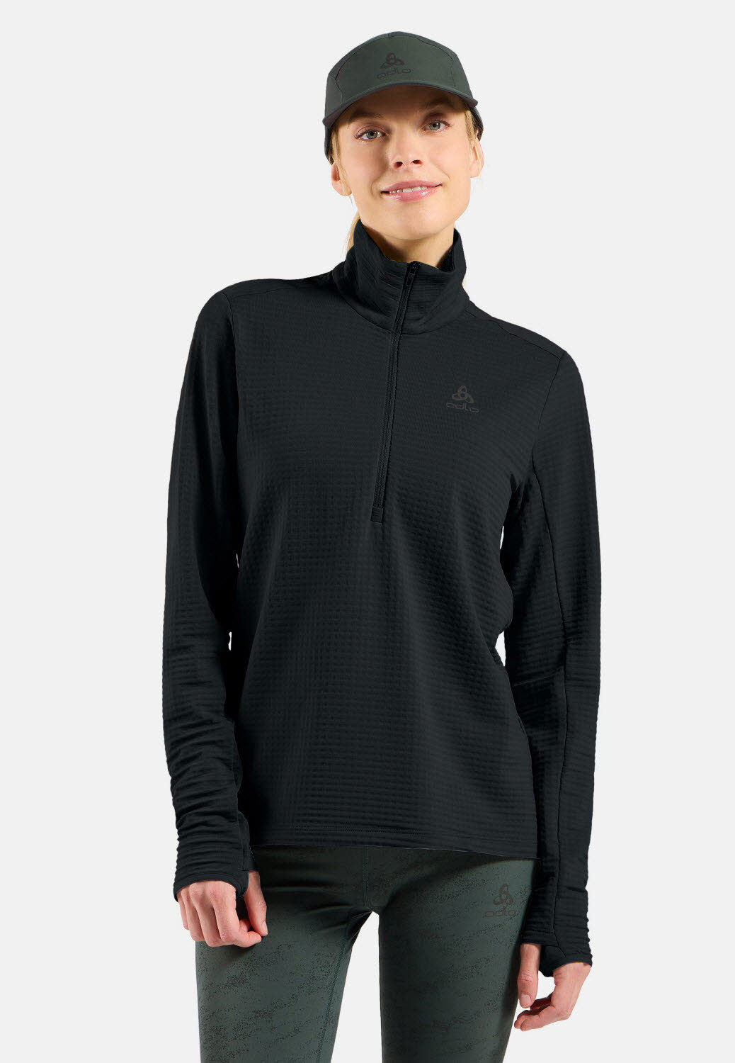 Odlo Essentials Thermal Laufshirt mit Halbreissverschluss Damen