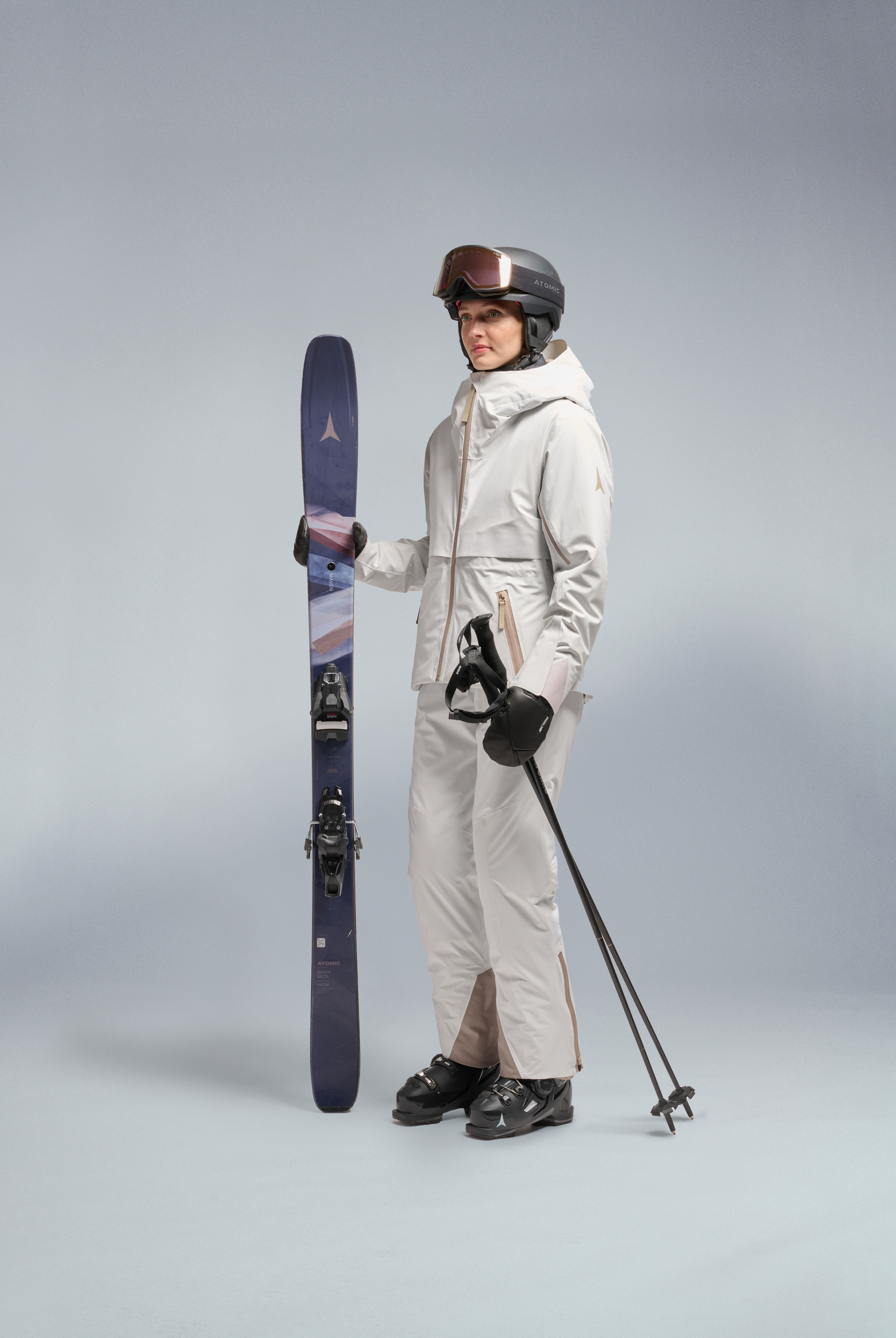 W REVENT 2L INSULATED JACKET-WHITEOUT