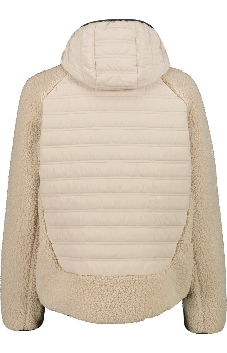 WOMAN JACKET HYBRID FIX HOOD