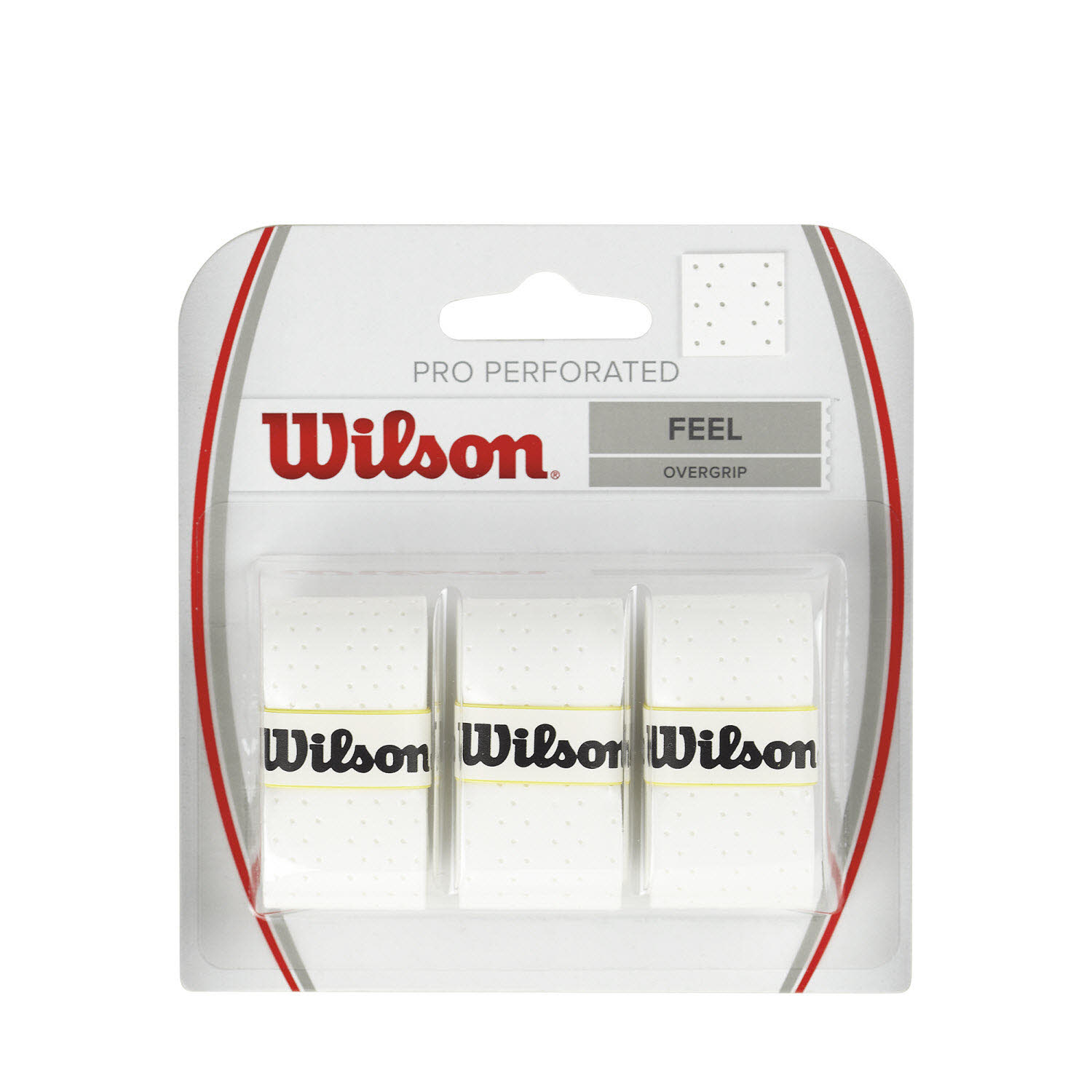 Wilson Perforated Pro Overgrip, 3er Packung