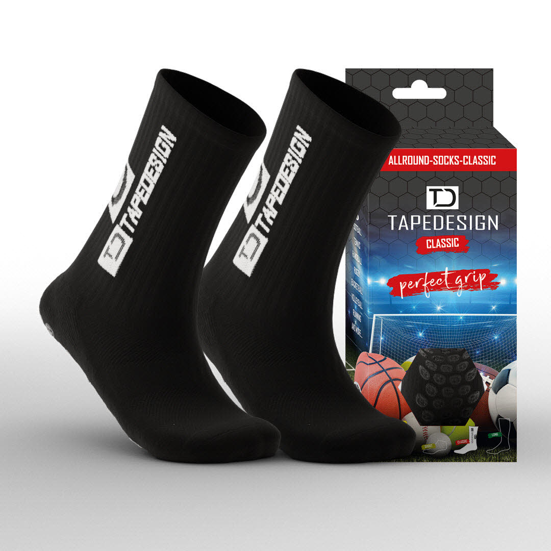 Tapedesign Allround Socks Classic Schwarz Bild 1 Tapedesign Allround Socks Classic Schwarz