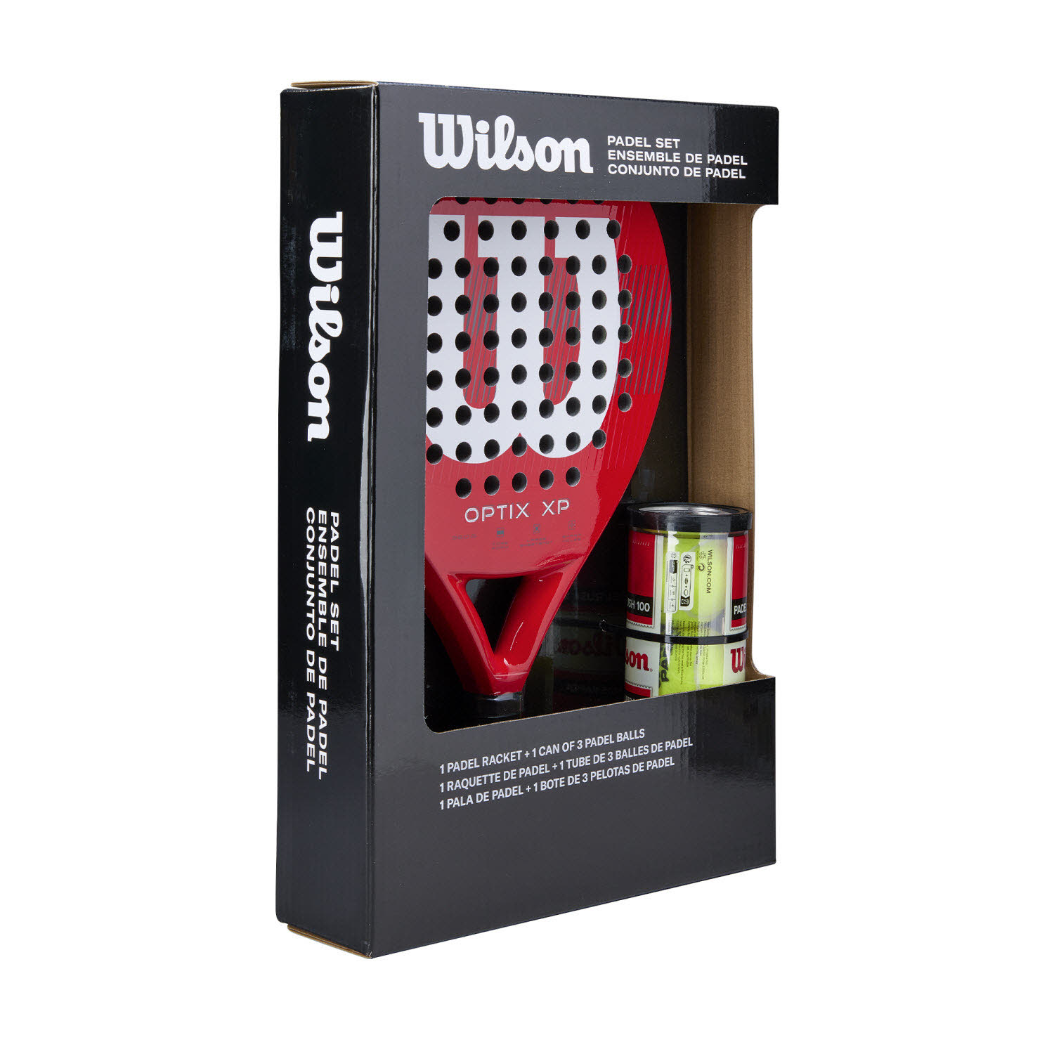 Wilson OPTIX XP PADEL KIT BOX SKU RED 2