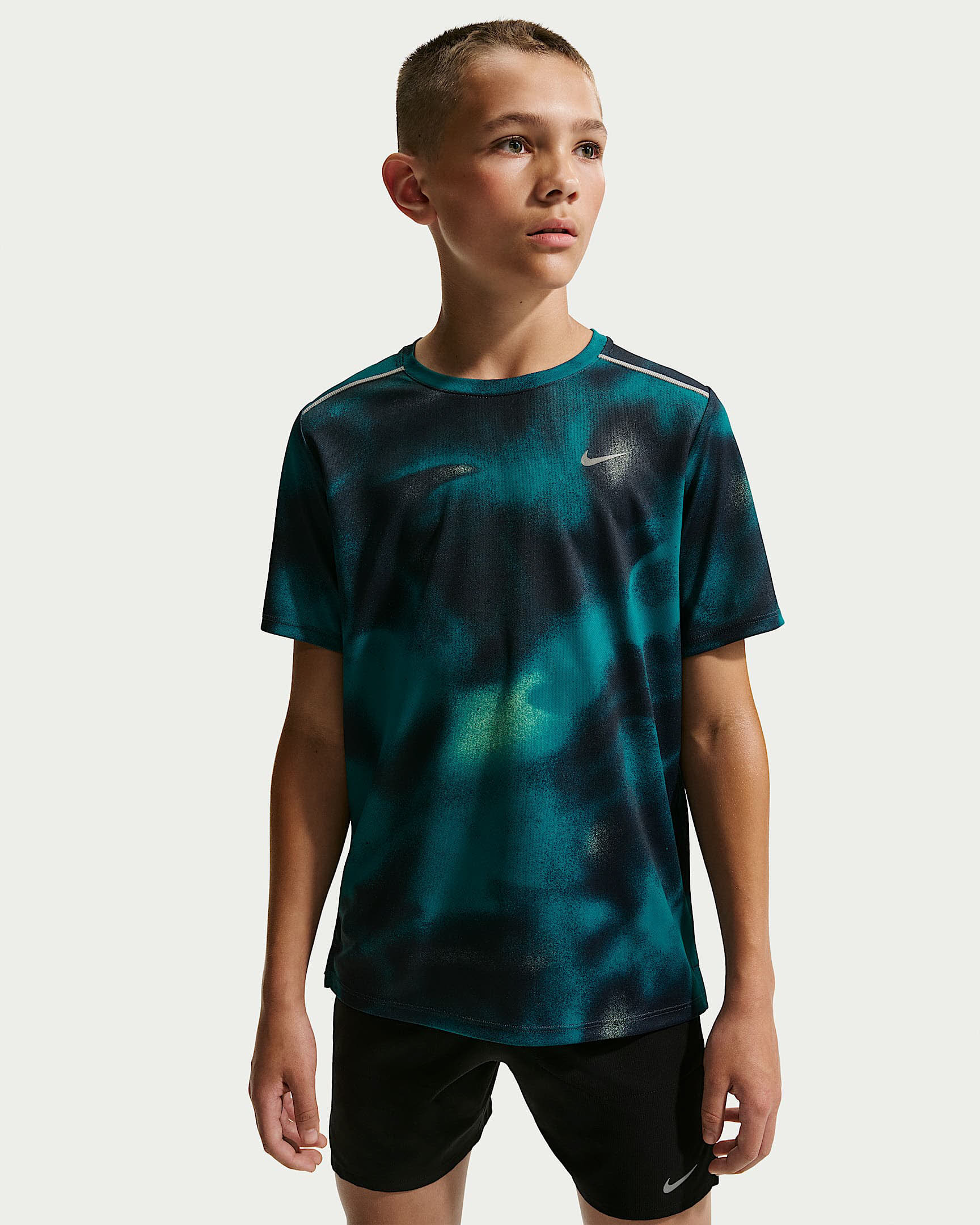 Nike Miler Dri-FIT Kurzarm-Laufoberteil (Kinder)