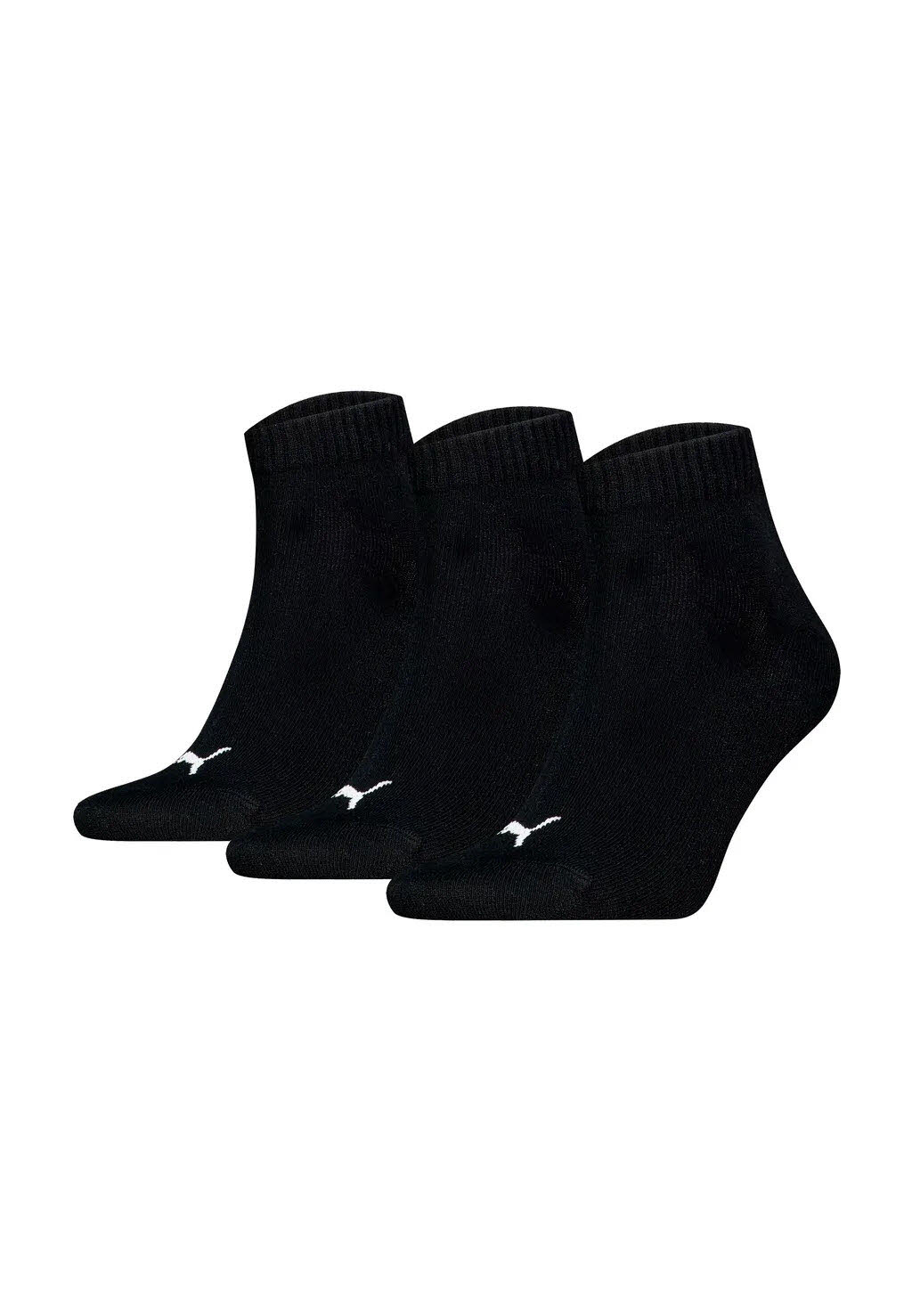 PUMA® Kurzsocken, 3er-Pack, Rippbündchen