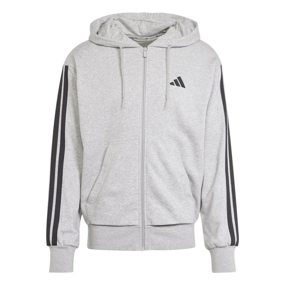 Adidas Essentials 3-Streifen French Terry Kapuzenjacke Herren