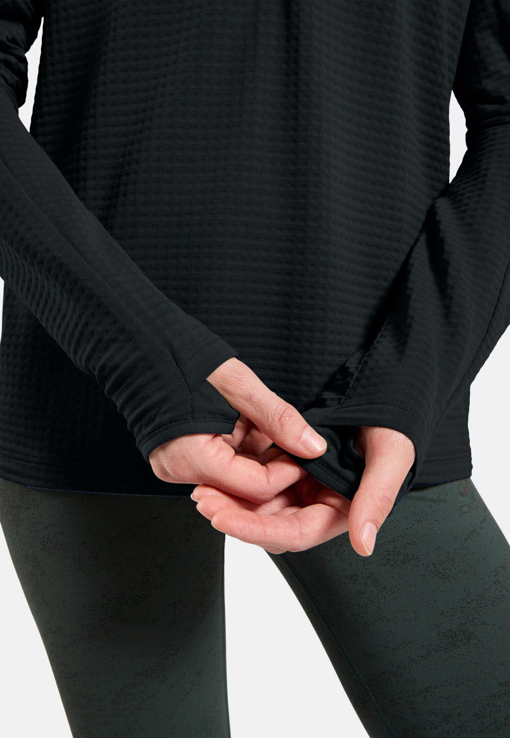 Odlo Essentials Thermal Laufshirt mit Halbreissverschluss Damen