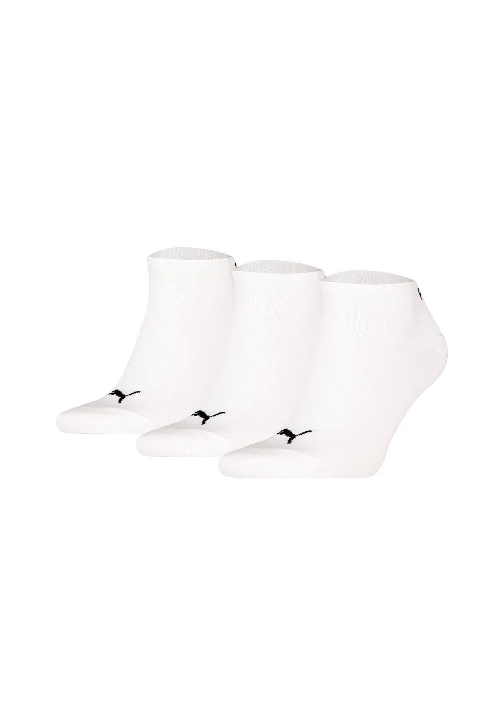PUMA® Unisex Sneakersocken, 3er Pack - Sneaker Plain 3P, Logo, einfarbig