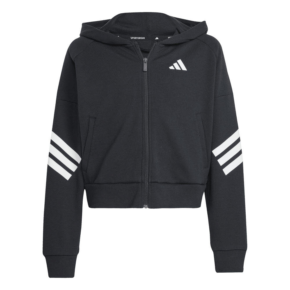 Adidas Future Icons 3-Streifen Kids Kapuzenjacke
