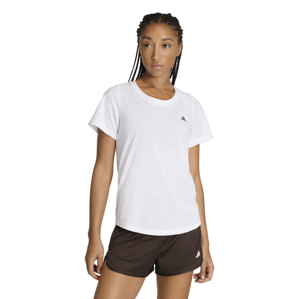 Adidas Workout Essentials T-Shirt mit tiefem Ausschnitt Damen