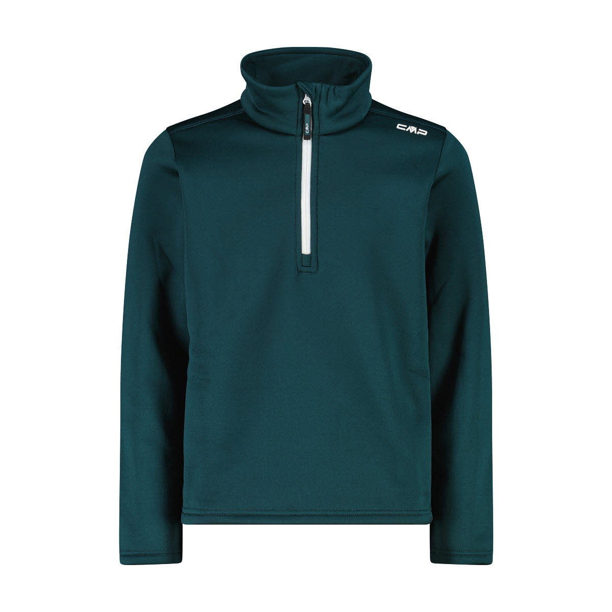 CMP Jungen Stretch Performance Stehkragenshirt mit kurzem Reißverschluss