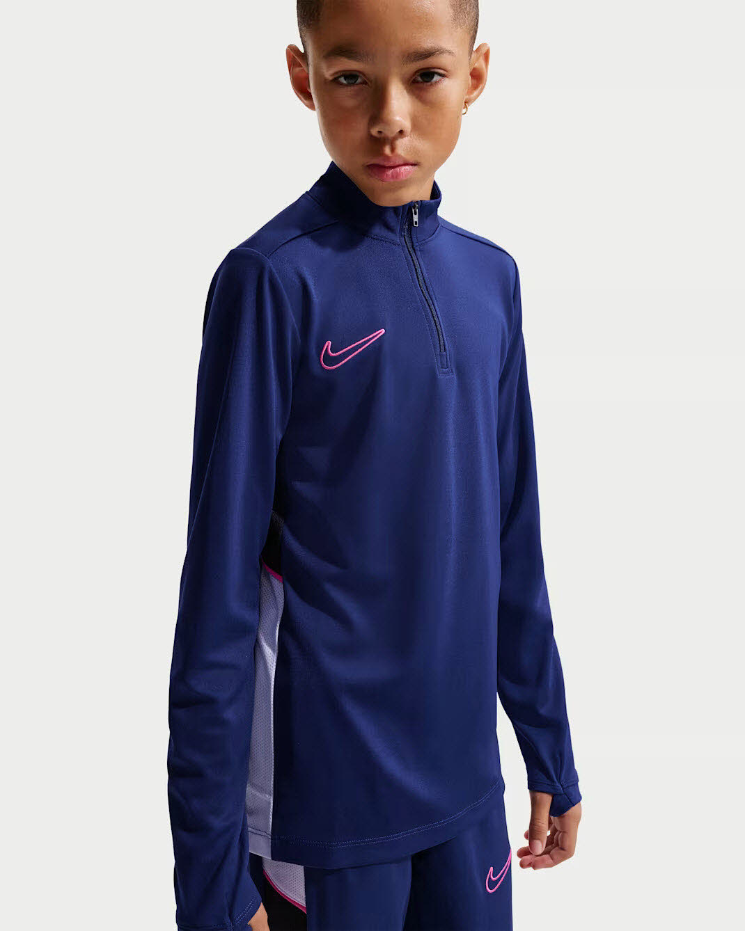 Nike Academy Dri-FIT Fußballtrainings-Longsleeve mit 1/4-Reißverschluss (ältere Kinder)