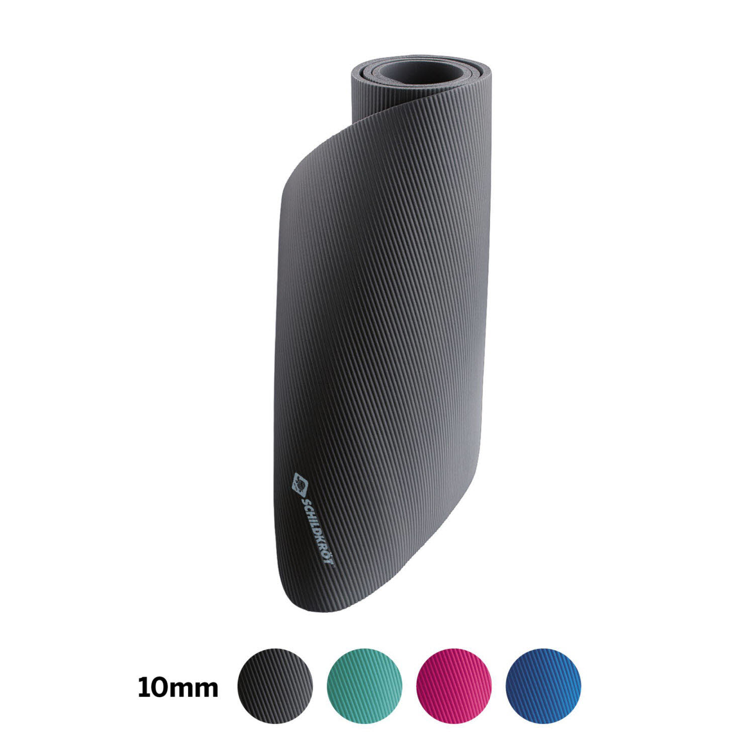 Schildkröt Fitnessmatte 10mm, Grau