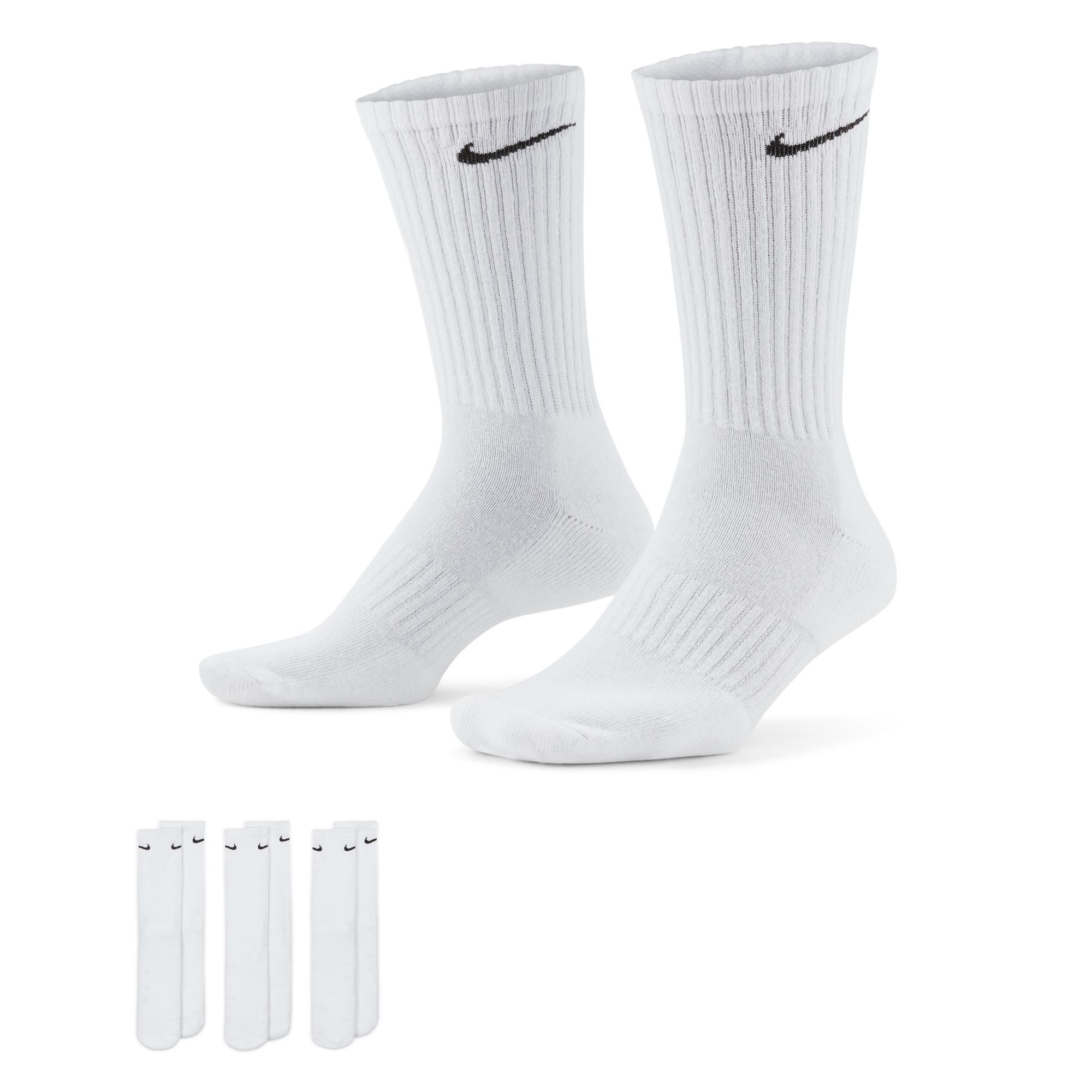 Nike Everyday Cushioned Crew-Trainingssocken (3 Paar)